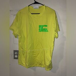 Billie Eilish Behind The Scenes Apparel Neon Green Graphic Tee Size L